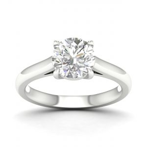 64026 - round solitaire engagement ring