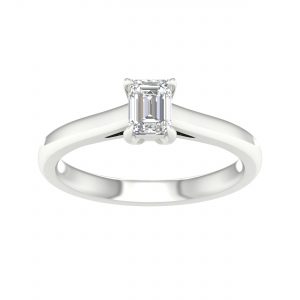 64031- emerald solitaire engagement ring