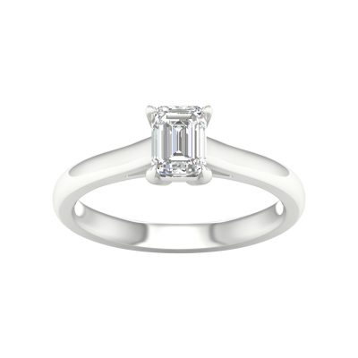 64032 - emerald solitaire engagement ring