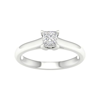 64034 - princess solitaire engagement ring