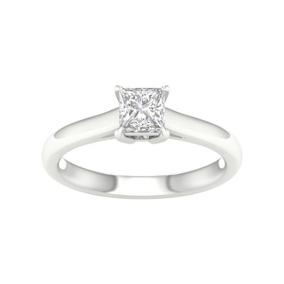 64035 - princess solitaire engagement ring