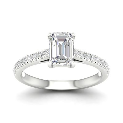 64056 - emerald engagement ring