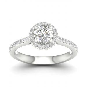 64060 - round halo engagement ring