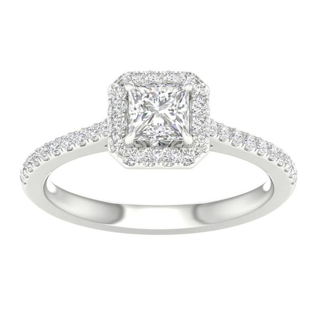 64068 - princess halo engagement ring