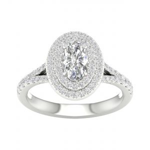 64093 - oval double halo engagement ring