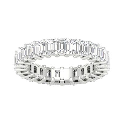 64107 - emerald eternity wedding band
