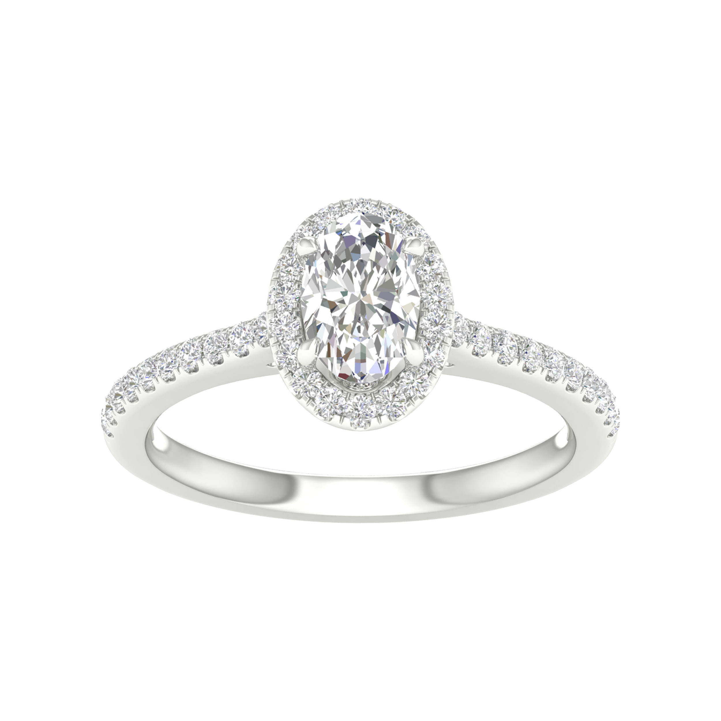 14K 1.00CT Certified Lab Grown Diamond Ring ( IGI Certified )