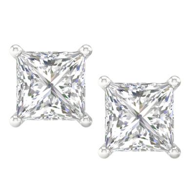 64322 - princess lab diamond earrings