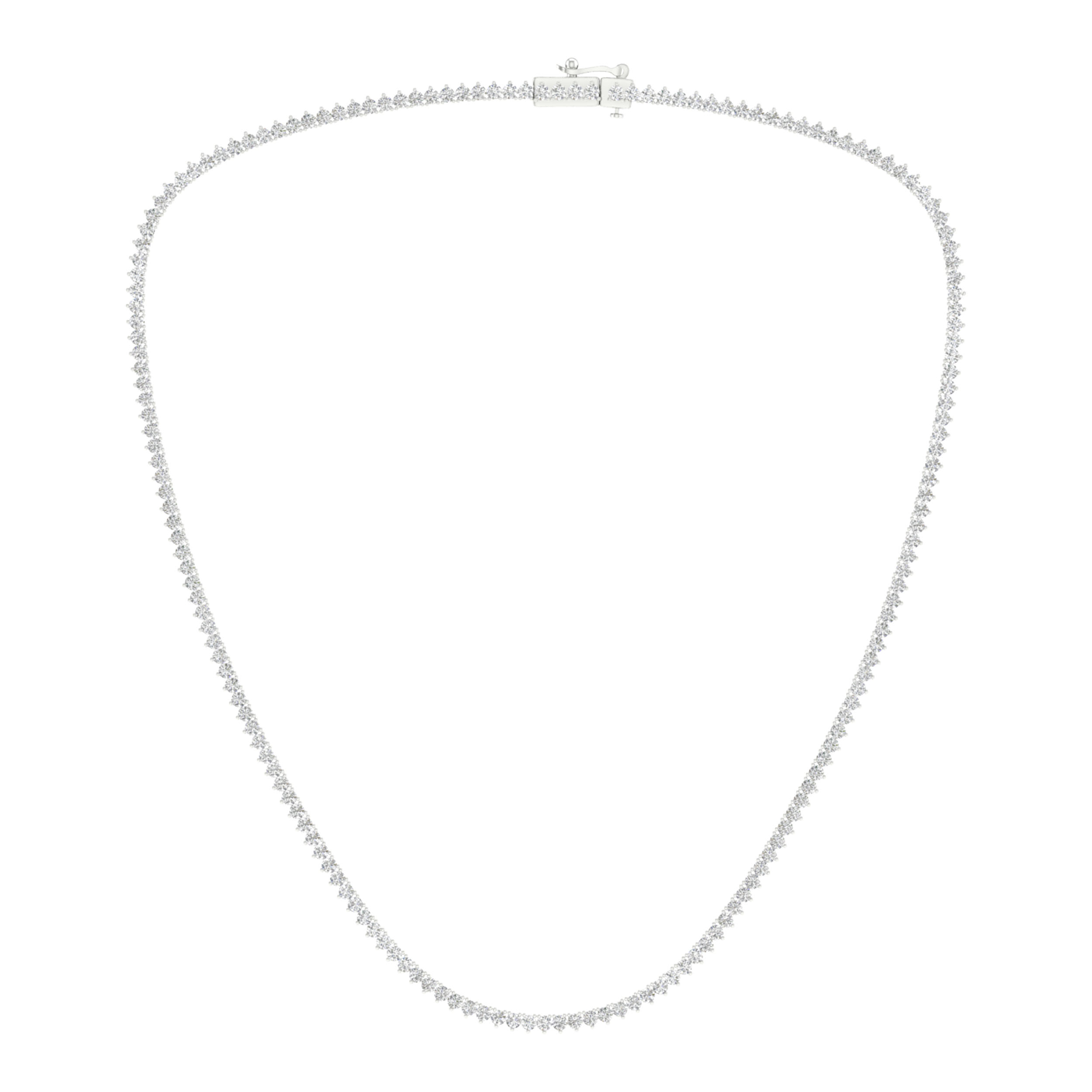 14K 6.00CT Certified Lab Grown Diamond Necklace ( IGI Certified )