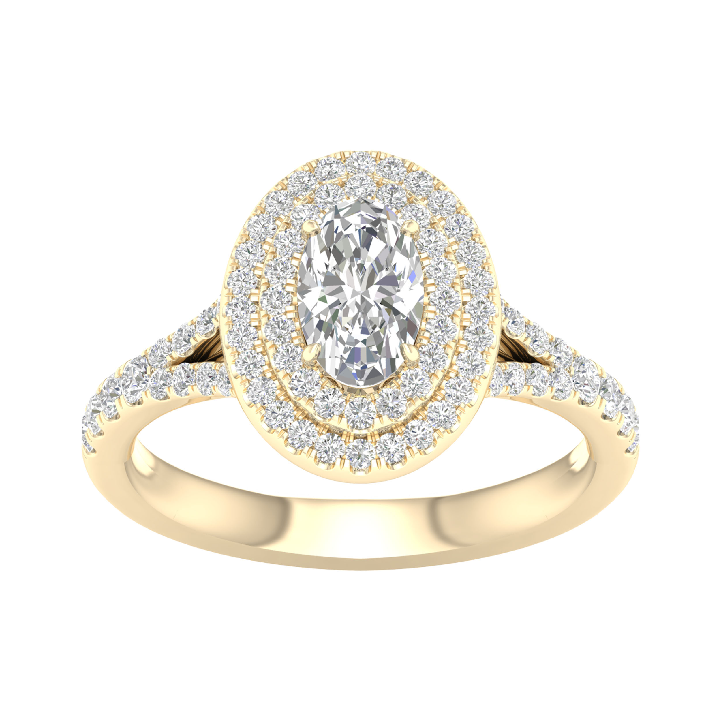 14K 1.50CT Certified Lab Grown Diamond Ring ( IGI Certified )
