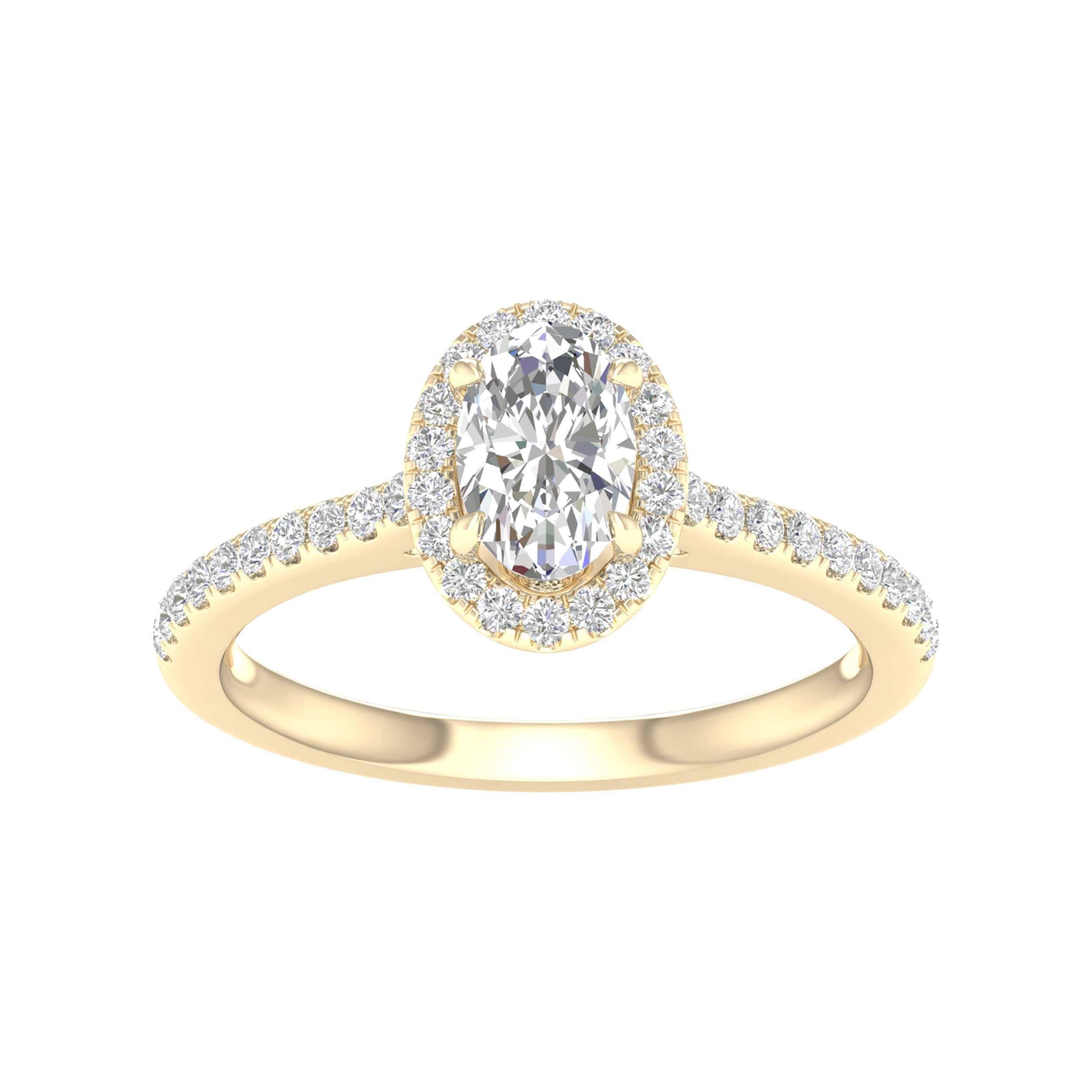 14K 1.00CT Certified Lab Grown Diamond Ring ( IGI Certified )