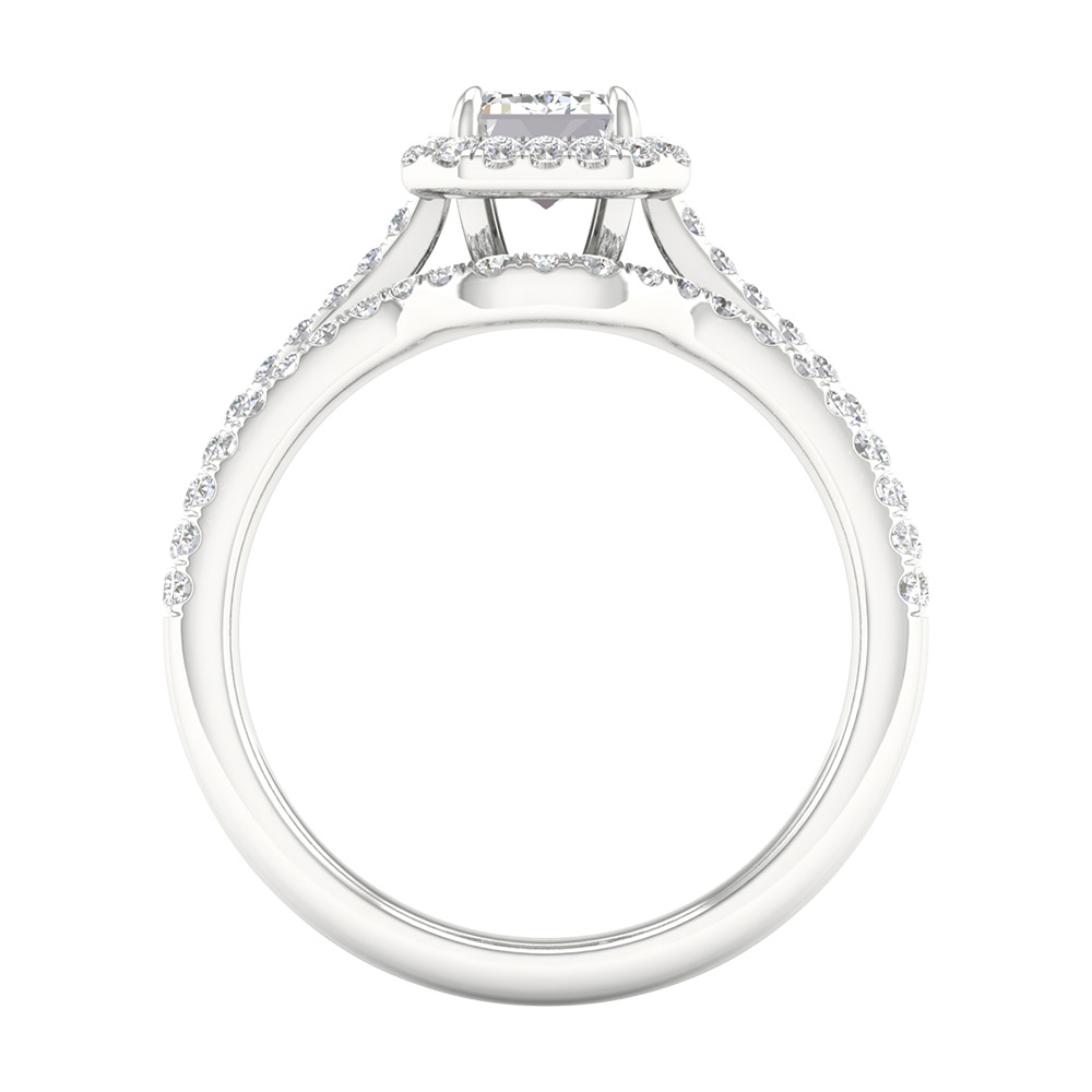 14K 1.45CT Lab Grown Bridal Set - Image 3