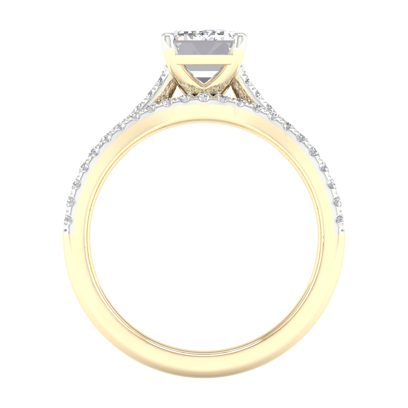 14K 2.40CT Lab Grown Bridal Set - Image 3