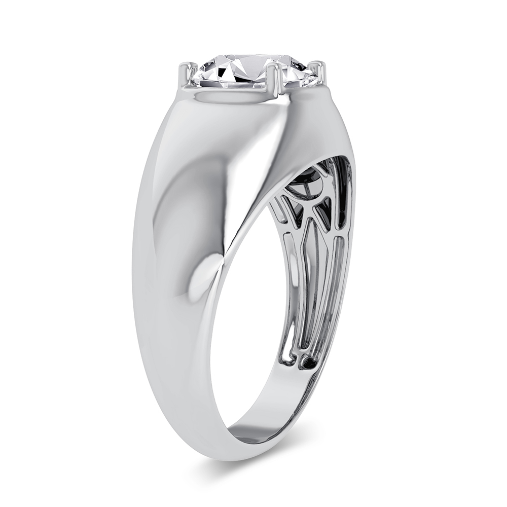 14K 2.00CT Certified Lab Grown Mens Ring - Image 2