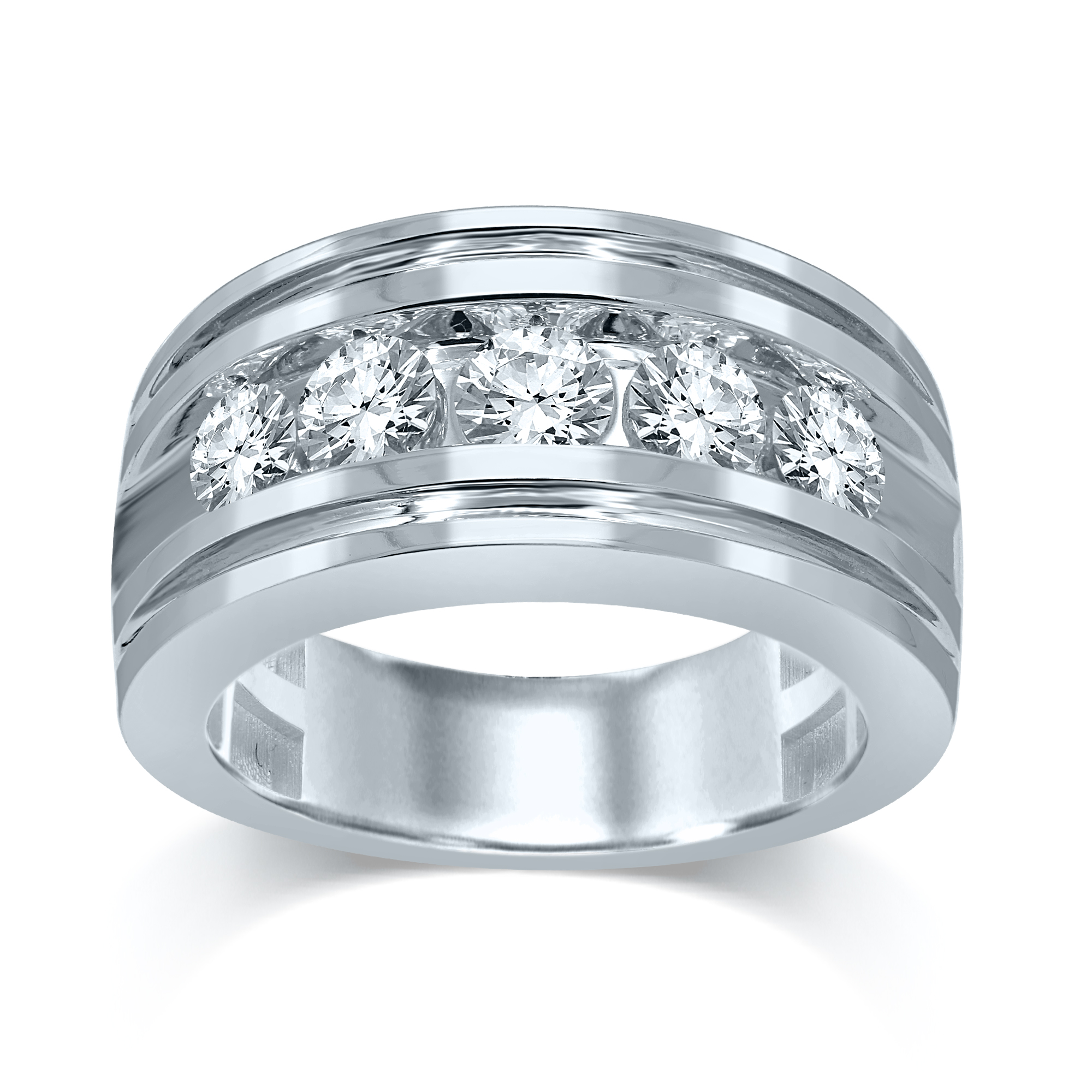 14K 2.00CT Certified Lab Grown Mens Ring