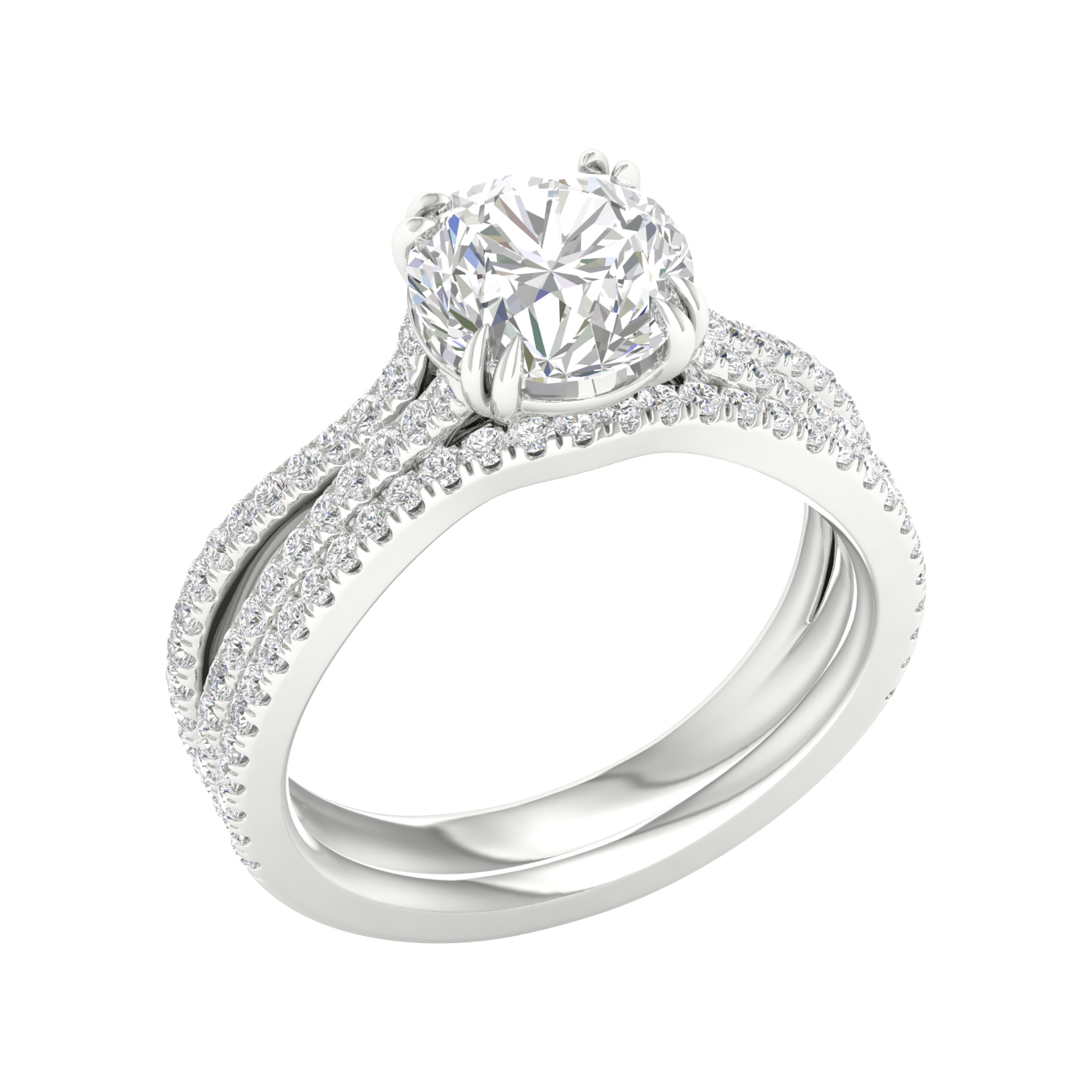 14K 2.50CT Lab Grown Bridal Ring - Image 3