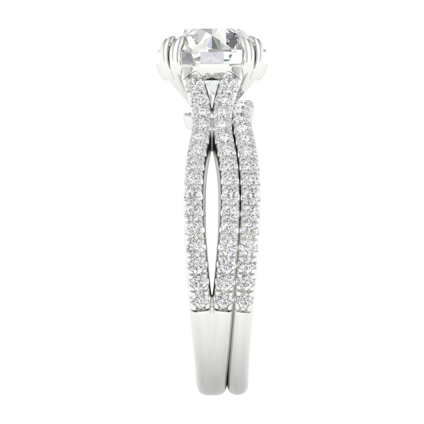 14K 2.50CT Lab Grown Bridal Ring - Image 4