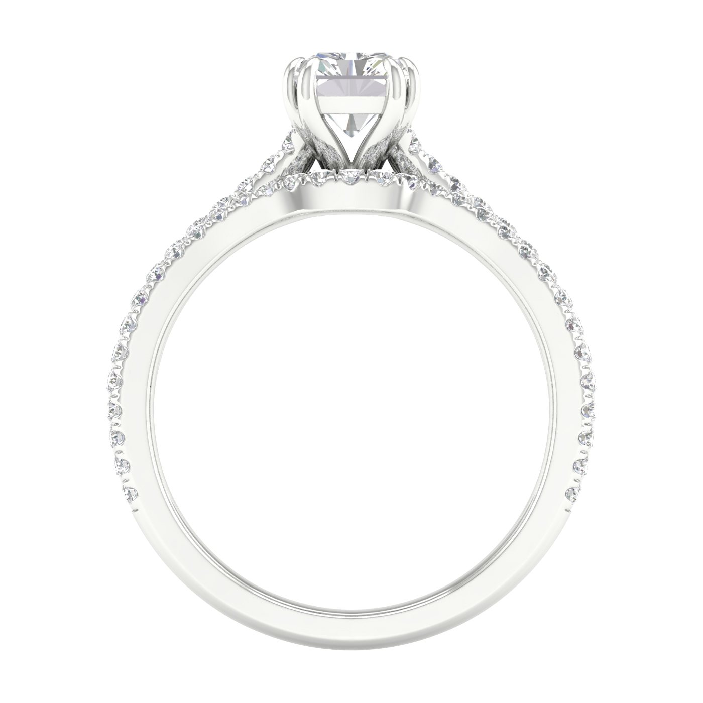 14K 1.50CT Lab Grown Diamond Bridal Set - Image 3