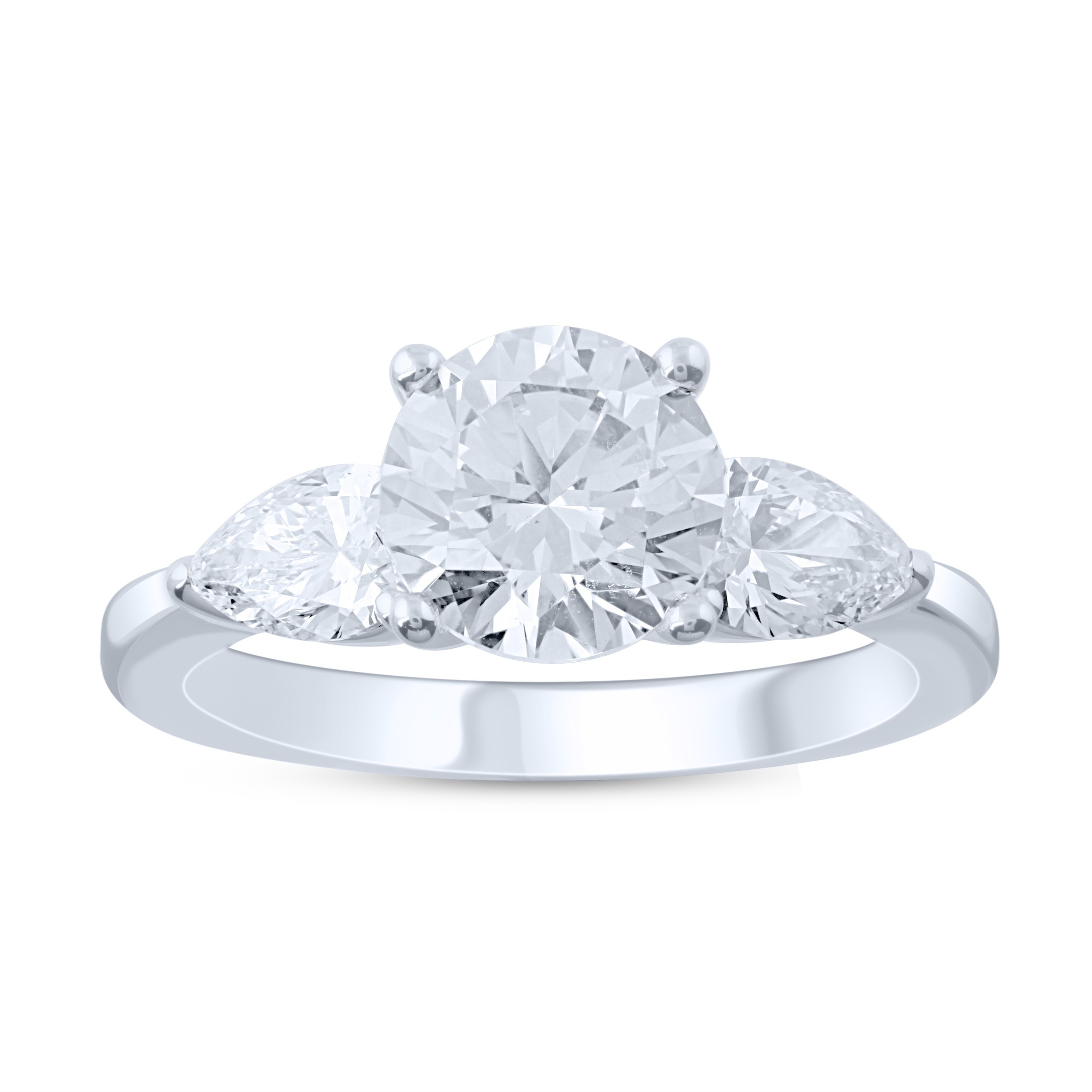 14K 3.80CT Lab Grown Diamond Bridal Ring