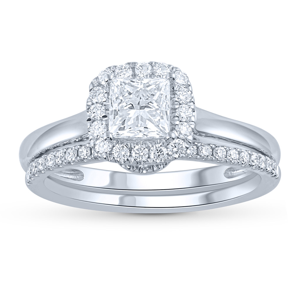 14K 1.16CT Lab Grown Bridal Set