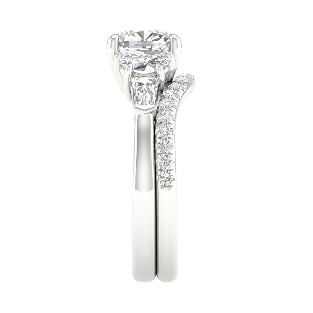 14K 2.93CT Lab Grown Engagement Ring - Image 2