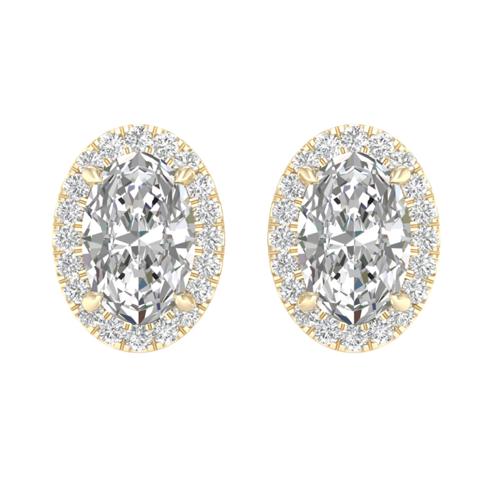 14K 2.25ct Lab Grown Diamond Earrings